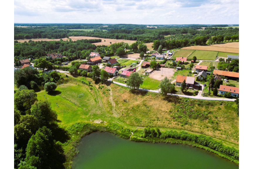 olsztyński, Łutynowo, dom nad jeziorem