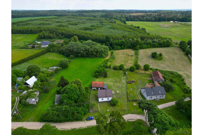 ostródzki, Dąbrówno, Ostrowite, dom z dużą działką w pobliżu jeziora